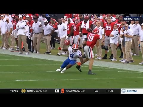 Georgia TE Brock Bowers WILD 73 Yard TD vs Florida | 2022 College Football