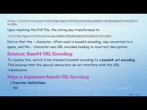 Solving Base64 Encoding Issues in PHP for URL Parameters with OpenSSL Decryption