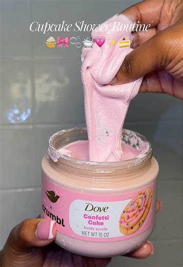 cupcake shower routine 🧁🎀🫧🛁💗✨🍰 sweet, soft & sugary all day @Dove Beauty & Personal Care @Crumbl @Hempz @eos Products @Sabrina Carpenter #showertok #selfcare #cupcake #showerroutine #vanillacashmere