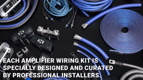 NVX True 4 Gauge AWG 100% OFC Complete Amplifier Wiring Kit with 2-Channel RCA Cable - XKIT42