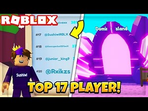 Top 17 LEADERBOARD & Unlocking DOMINUS Island Tapping Simulator! (Roblox)
