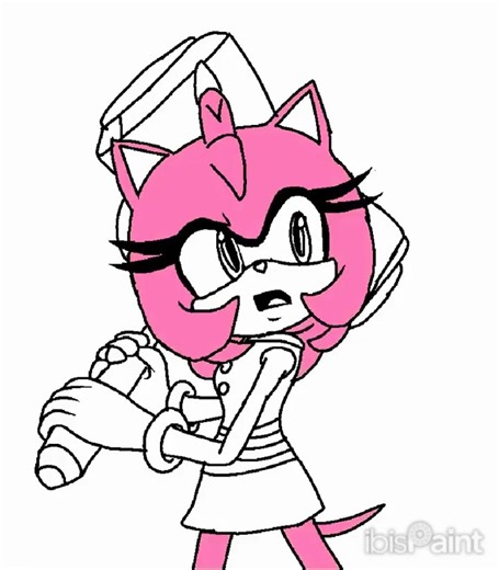 Boom Amy Rose (Part3, Redraw, Speed Paint, Sonic Boom)
