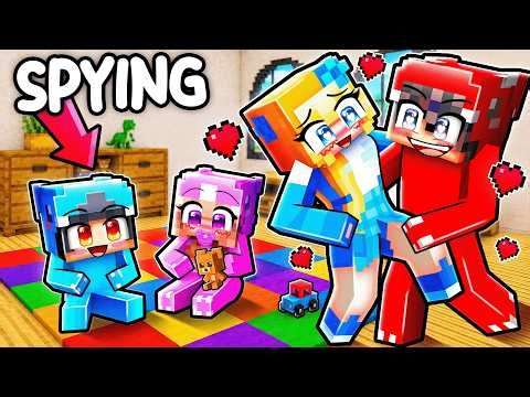 Spying on ONLINE DATERS as BABIES in Minecraft!