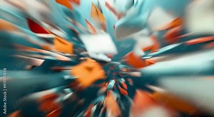 Dynamic composition of multiple flying envelopes in motion, representing quick email communication or message exchange on a teal background.