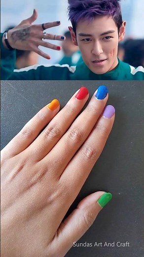 THANOS nail tutorial from squid game ❤️