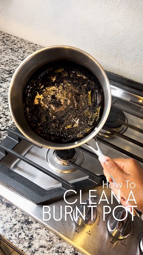 9.4K views · 76 reactions | How to easily clean a burnt pot #cleaningtips #cleaningmotivation #cleaninghacks #kitchenhacks | Cleaning To Exhale | Facebook
