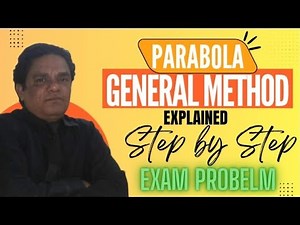 How to Draw Parabola by General Method | Construction Step by Step | Engineering Graphics in Hindi