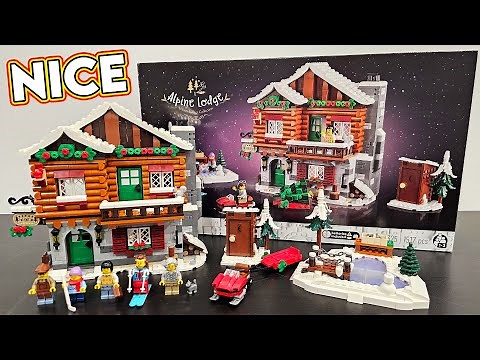 LEGO Alpine Lodge Review 2023 Winter Village Collection