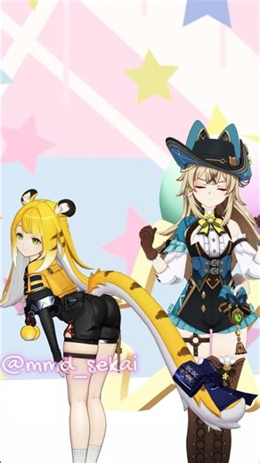 [MMD] Hoyoverse-Ketsu Drum-Ellen Joe & Lan Yan #jufufu #kirara #原神 #绝区零 #zenlesszonezero #zenless