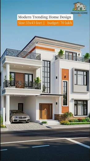 Trending Home Design 2026 | Medium Plot Modern House | Indian Style #home
