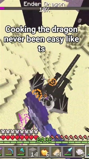 cooking the ender dragon 🔥🔥#minecraft #minecraftpe #ماين_كرافت #اكسبلور
