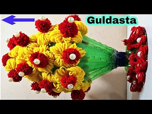 Phool wala Guldasta Banane ka tarika | Botal se Guldasta Banana | DIY Crafts