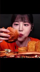 Cheesiest burger ever!🍔 Triple cheeseburger mukbang #shorts #mukbang ‪@EatwithBoki‬