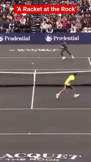 'A Racket at the Rock' #tennis #carlosalcaraz #exhibition