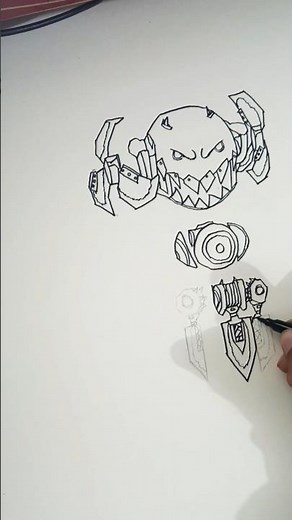 Surge Mech SAWBLADE SKIN Up Close! ✍️ Mech Arena Drawing Breakdown #mecharena
