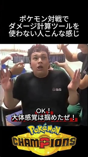 チャンピオンズでダメージ計算しない人の感覚 #ポケモン # #チャンピオンズ #ダメージ計算 #炎上 #ツール