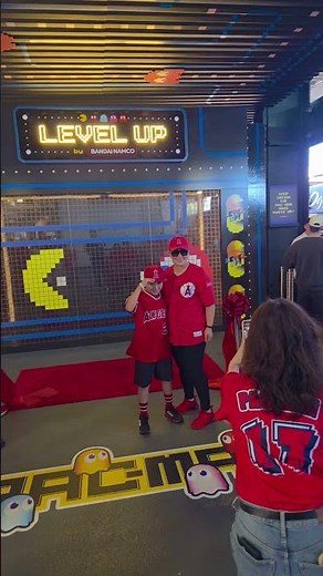 Level Up by Bandai Namco at Angel Stadium is officially open! #BandaiNamco #PACMAN #Angels #MLB