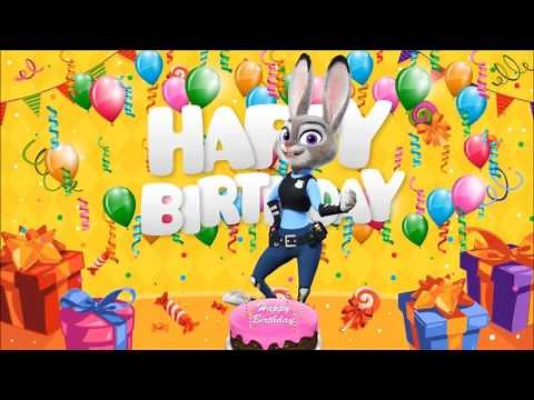 Zootopia Happy Birthday Wishes