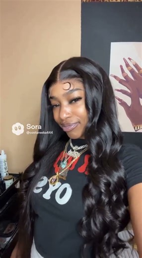 Installing jet black buss down with wand curls part 2 💇🏽‍♀️