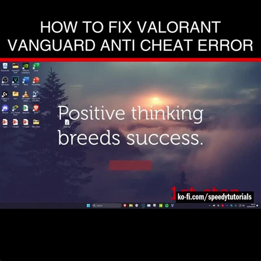 Speedy Tutorials | How To Fix Valorant Vanguard Anti Cheat Error 💻 Donate, browse my shop, or if you need help get a custom tutorial → Link in my bio!... | Instagram