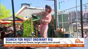 135K views · 470 reactions | A group of blokes from across the nation have hit the catwalk to show off their dad bods in a contest to find 'Australia’s most ordinary rig'!  | Sunrise | Facebook