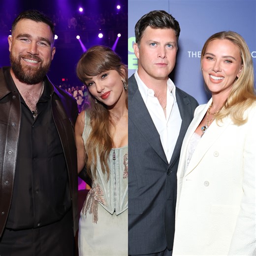 Travis Kelce, Colin Jost Bond Over Being "Less Famous" Than Partners Taylor Swift, Scarlett Johansson