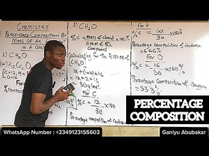 How To Calculate Percentage Composition By Mass Of An Element In A Compound (CHEMISTRY) #chemistry
