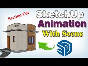 How to Animate Section by adding Scene in Sketchup | sketchup animation | sketchup tutorial |section