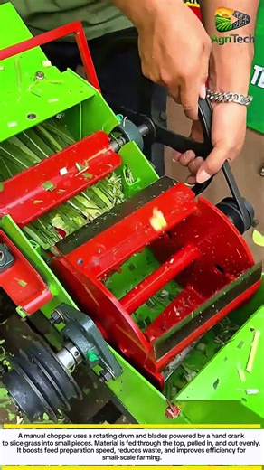 This Hand-Crank Chopper Turns Grass Into Feed in Seconds! Genius Farm Tool