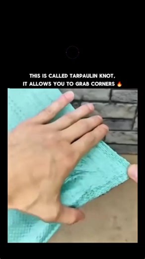 𝐒𝐜𝐢𝐞𝐧𝐜𝐞 𝐓𝐡𝐚𝐭 𝐇𝐢𝐭𝐬 𝐃𝐢𝐟𝐟𝐞𝐫𝐞𝐧𝐭 on Instagram: "This is called a trampoline knot. It is a strong and reliable knot commonly used in trampolines, nets, and fabric structures. The main purpose of this knot is to securely grab and hold the corners, keeping the surface tight and evenly stretched. By using a trampoline knot, tension is distributed equally, which helps prevent slipping, loosening, or tearing over time. This knot is easy to adjust and provides excellent grip, making