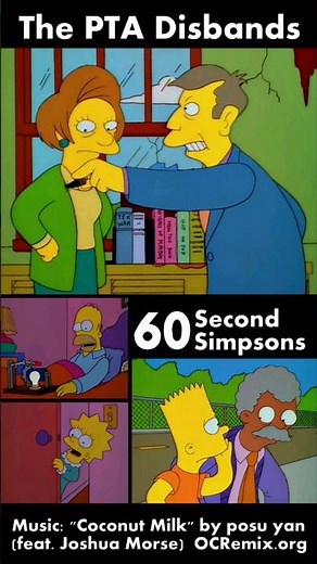 The PTA Disbands - 60 Second Simpsons #thesimpsons #shorts