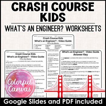 Crash Course Kids | 12.1 What’s an Engineer? | Worksheet Video Guide