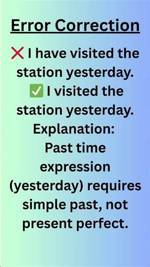 Error Correction (Grammar)