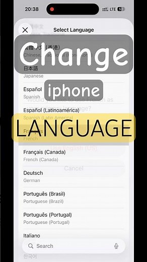 How to Change iPhone Language (Step-by-Step Guide) #apple #iPhone