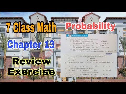 Class 7 Math Chapter 13 Review Exercise | Q.1,2,3,4 | Probability |SNC|NBF|math 7|ilmi darasgah