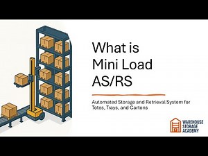 What is Mini Load Automatic Storage and Retrieval System(AS/RS) | ASRS | Warehouse Storage Academy
