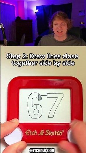 HOW TO MAKE ETCH A SKETCH SEE THROUGH! 🤯 #shorts