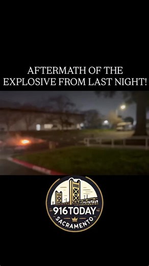 AFTERMATH FOOTAGE SHOWS A HUGE FIREWORKS SCENE FROM LAST NIGHT THAT WAS HEARD ALL OVER THE 916 🎆 Follow @916.today for more 916 content! #sacramento #916 | 916 Now