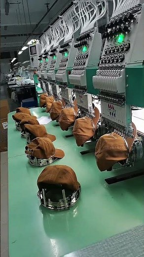 High-Speed Cap Embroidery Machine in Action! 🎩✨ #shorts