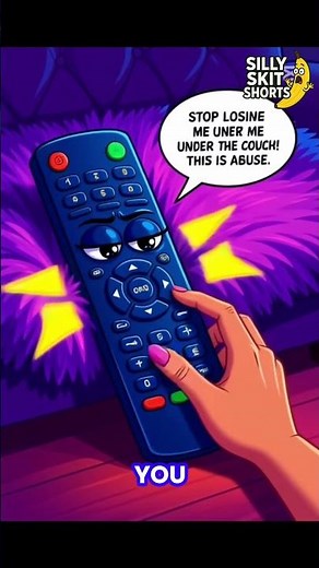 Lazy Remote Control Complains! 📺😂 | Silly Skit Shorts