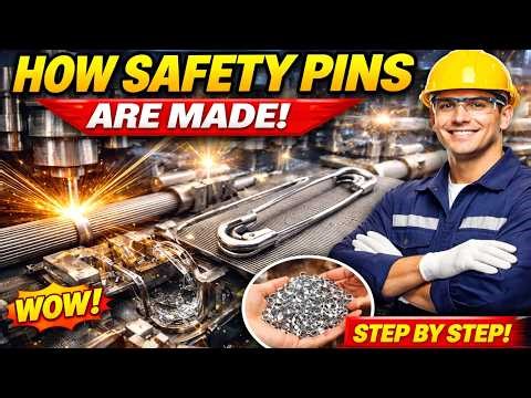 How Safety Pins Are Made in Factory | Step by Step Manufacturing Process