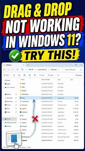 Drag & Drop Not Working in Windows 11? Try This!