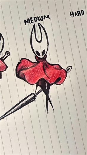 how to draw hornet from hollow knight tutorial #drawing#howtodraw#tutorial#sketch#art #shorts #arte