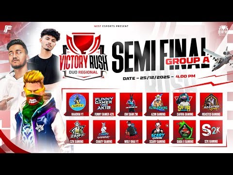 [🔴LIVE ] SEMI FINAL GROUP A | VICTORY RUSH DUO REGIONAL | NEST ESPORTS