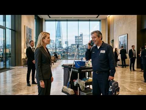 Single Dad Janitor Answered A Call In DUTCH In Front Of A Billionaire — Then She Asked Him To Stay