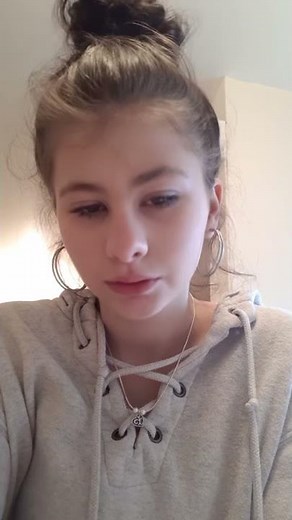 Girl burping on command