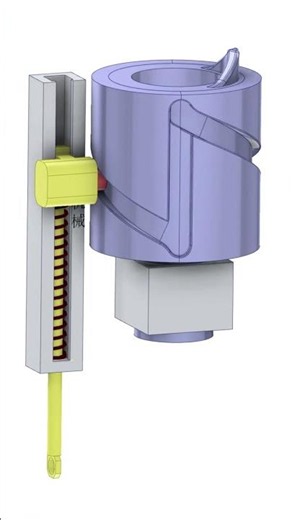 reciprocating motion #simulation #machine #machinery #solidworks
