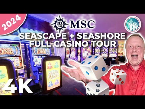In-Depth Casino Tour on MSC Seascape & Seashore | Featuring Slots and Table Games