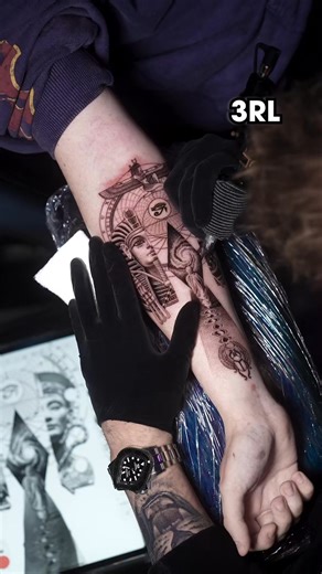 3-Liner Egyptian Tattoo 👁️ #tattooartist #tattooideas #fypシ | The Tattoo Expert
