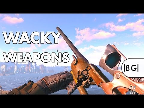 Fallout 4 PS4 Mods #3 | Wacky Weapons! Make ANY Mod Combination! (Mod Review)